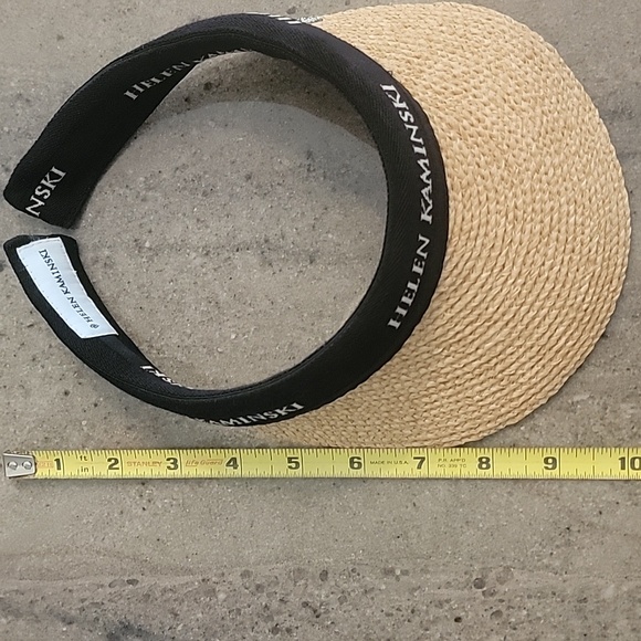 Helen Kaminski Bianca Natural Woven Visor - Picture 5 of 7